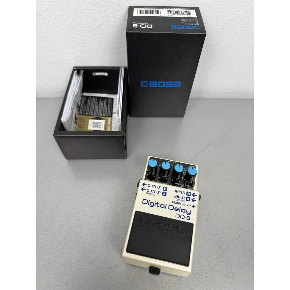 Boss DD-8 Digital Delay Electric Guitar Effects Pedal w/ Box And Papers